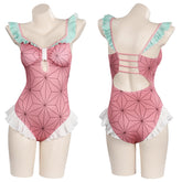 Kamado Nezuko Demon Slayer Cosplay Outfits Badeanzug